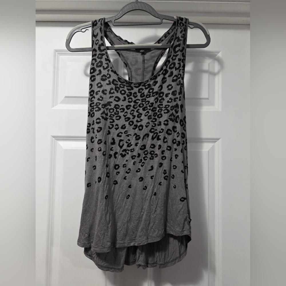 Rock & Republic Charcoal Leopard Tank Top
